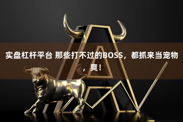 实盘杠杆平台 那些打不过的BOSS，都抓来当宠物，爽！