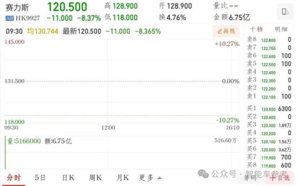 在线股票配资排名 赛力斯2150亿登陆香港IPO，开盘暴跌8%